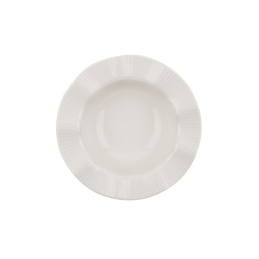 24 daļu porcelāna galda servīze, balta
