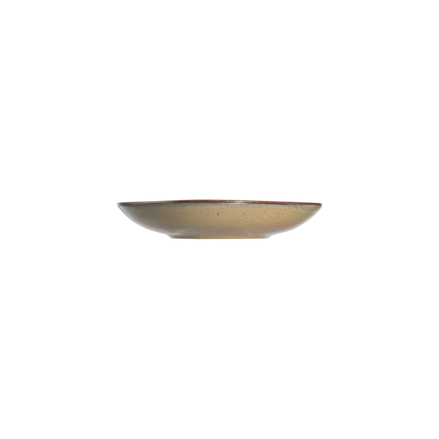 24 daļu porcelāna galda servīze, krāsaina/brūna