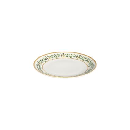 24 daļu porcelāna galda servīze, krēmkrāsaina, bēša vai zaļa