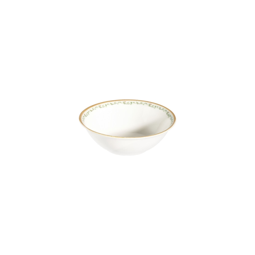 24 daļu porcelāna galda servīze, krēmkrāsaina, bēša vai zaļa