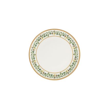 24 daļu porcelāna galda servīze, krēmkrāsaina, bēša vai zaļa