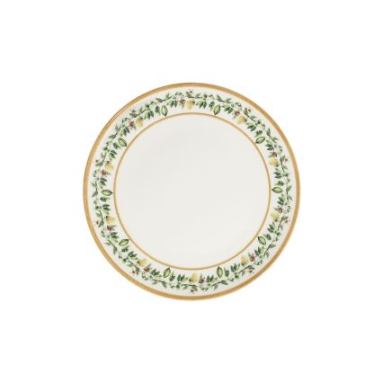 24 daļu porcelāna galda servīze, krēmkrāsaina, bēša vai zaļa