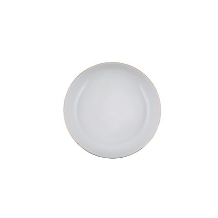 24 daļu porcelāna galda servīze — balta/zelta