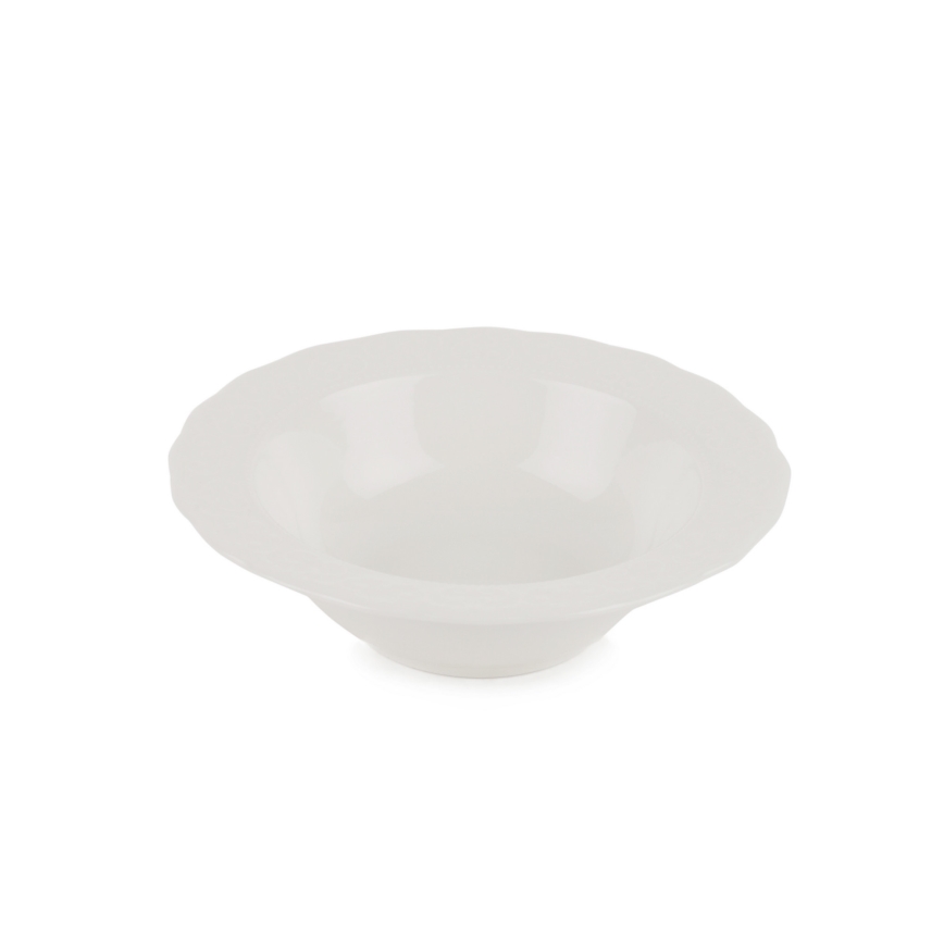 24 daļu porcelāna servīze, balta