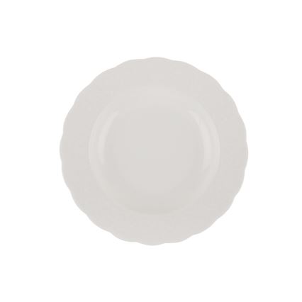 24 daļu porcelāna servīze, balta