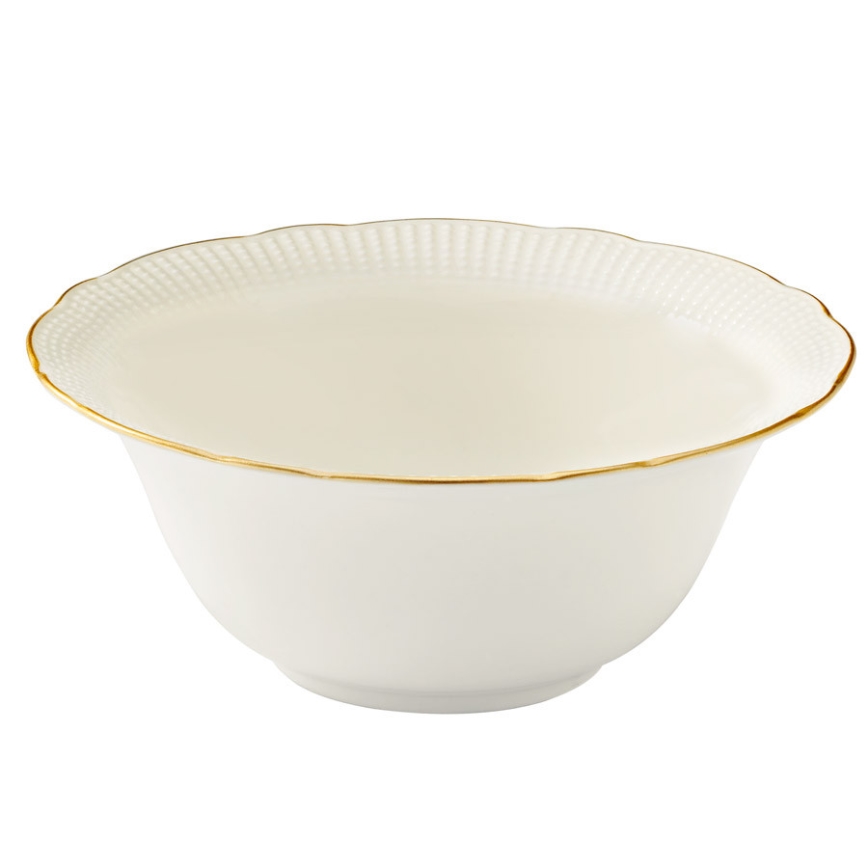 24 daļu porcelāna servīze, balta/zelta