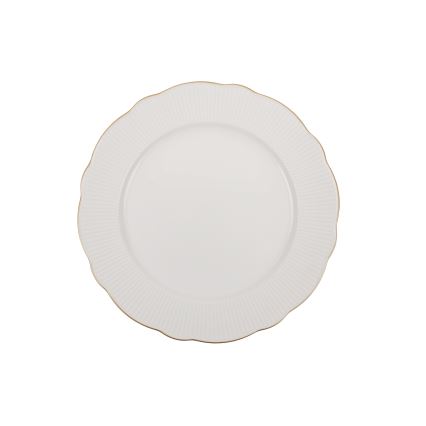 24 daļu porcelāna servīze, balta/zelta
