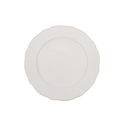 24 daļu porcelāna servīze, balta/zelta