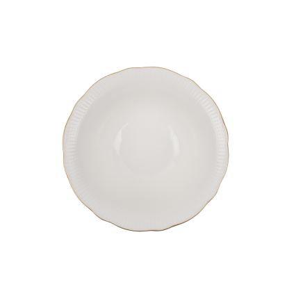 24 daļu porcelāna servīze, balta/zelta