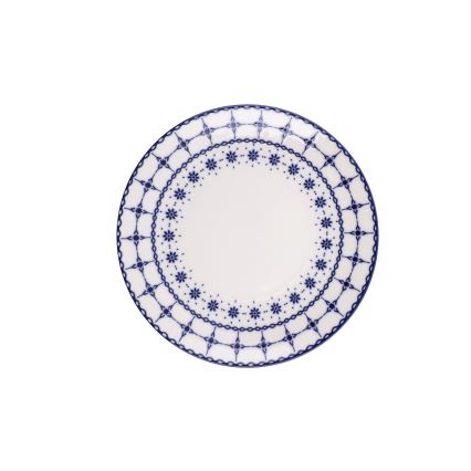 24 daļu porcelāna servīze, balta/zila