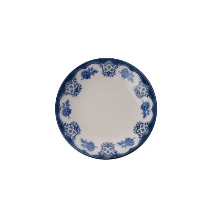 24 daļu porcelāna servīze zila/balta