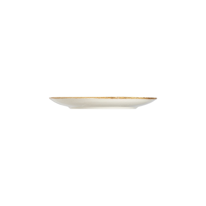 24 daļu porcelāna servīze — balta/bēša