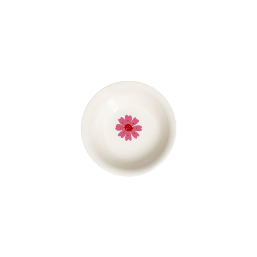 24 daļu porcelāna servīze — balta/sarkana/zaļa