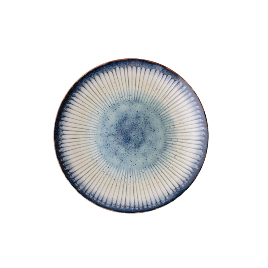 24 daļu porcelāna servīze — zila