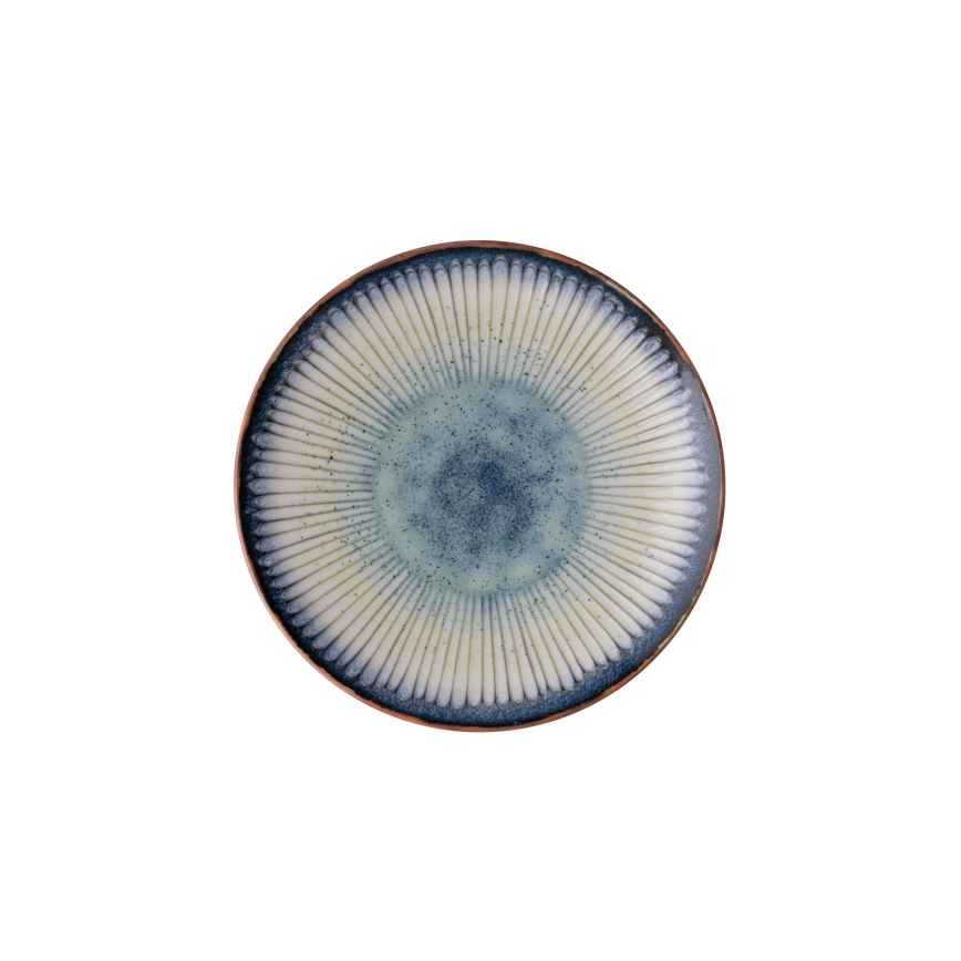 24 daļu porcelāna servīze — zila