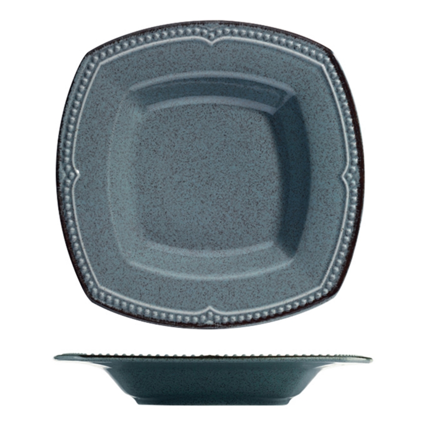 24 daļu porcelāna trauku komplekts, zils
