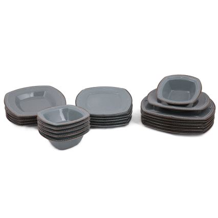 24 daļu porcelāna trauku komplekts, zils