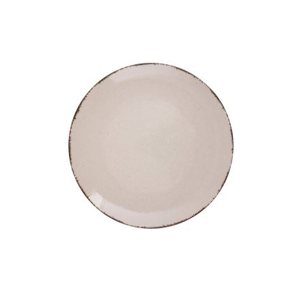 24 daļu trauku komplekts, bēšs/porcelāns
