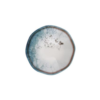 24 daļu trauku komplekts, zils/porcelāns