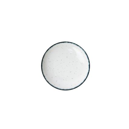 24 daļu trauku komplekts — balts/melns, porcelāns