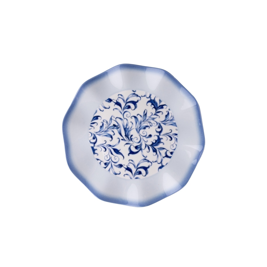 24 daļu vakariņu komplekts, zils/porcelāns