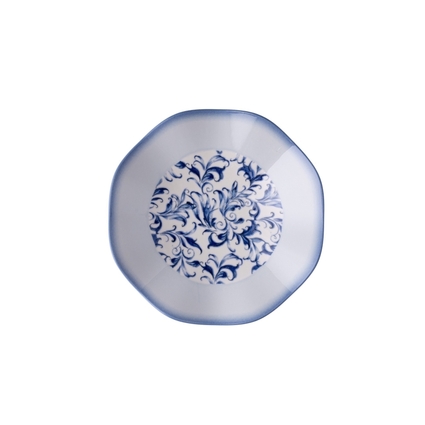 24 daļu vakariņu komplekts, zils/porcelāns