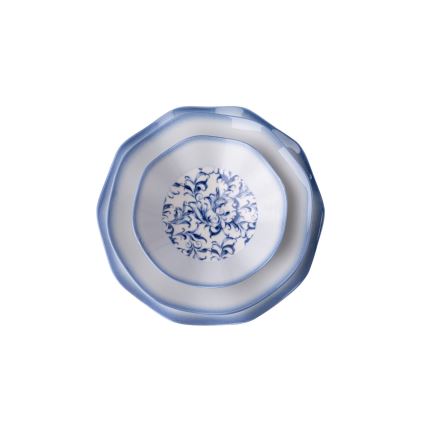 24 daļu vakariņu komplekts, zils/porcelāns