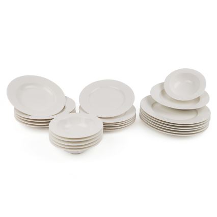 24 daļu vakariņu servīze balta/porcelāns