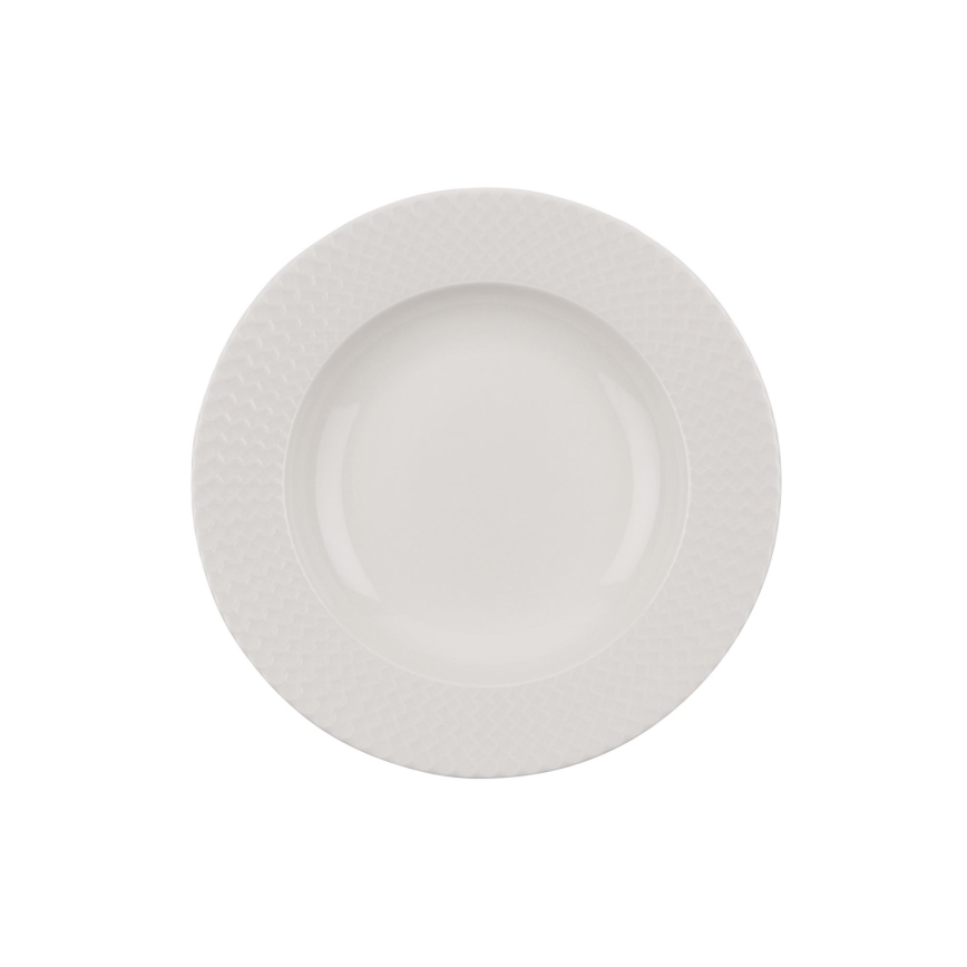 24 daļu vakariņu servīze balta/porcelāns