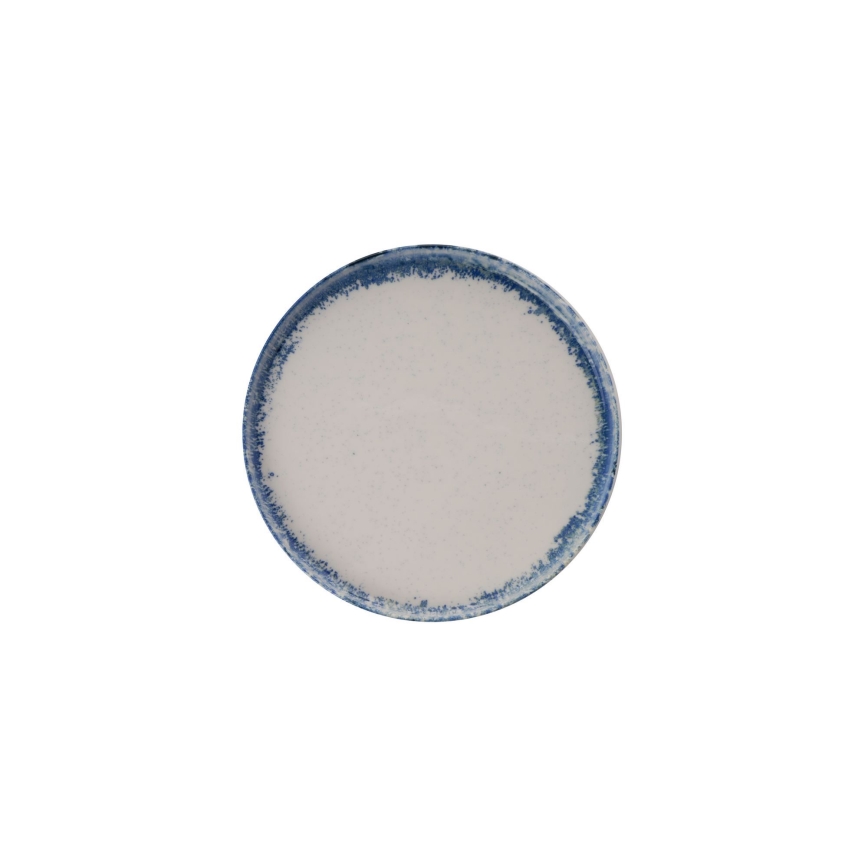 24 daļu vakariņu servīze, balta/zila, porcelāna