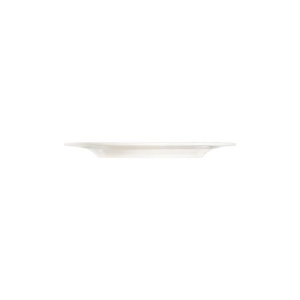24 daļu vakariņu servīze — balta ar sudraba akcentiem, porcelāns