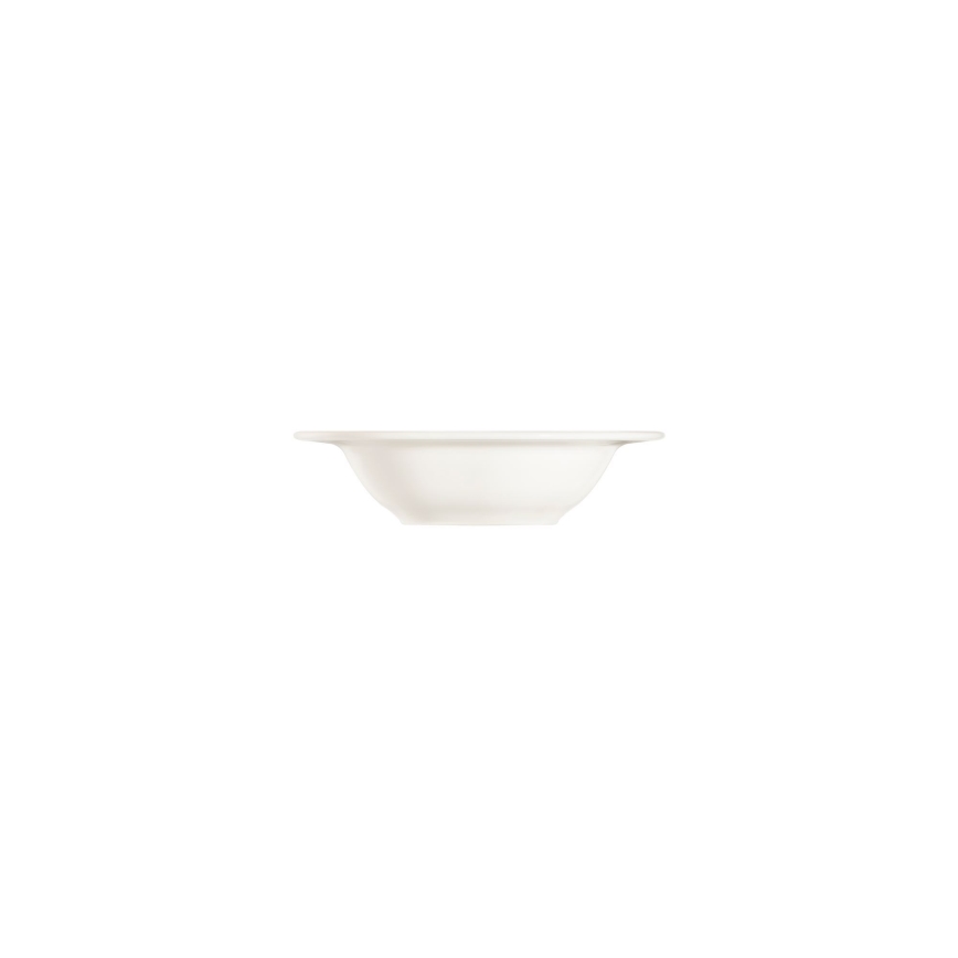 24 daļu vakariņu servīze — balta ar sudraba akcentiem, porcelāns