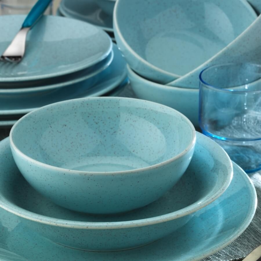 24 daļu zila porcelāna servīze