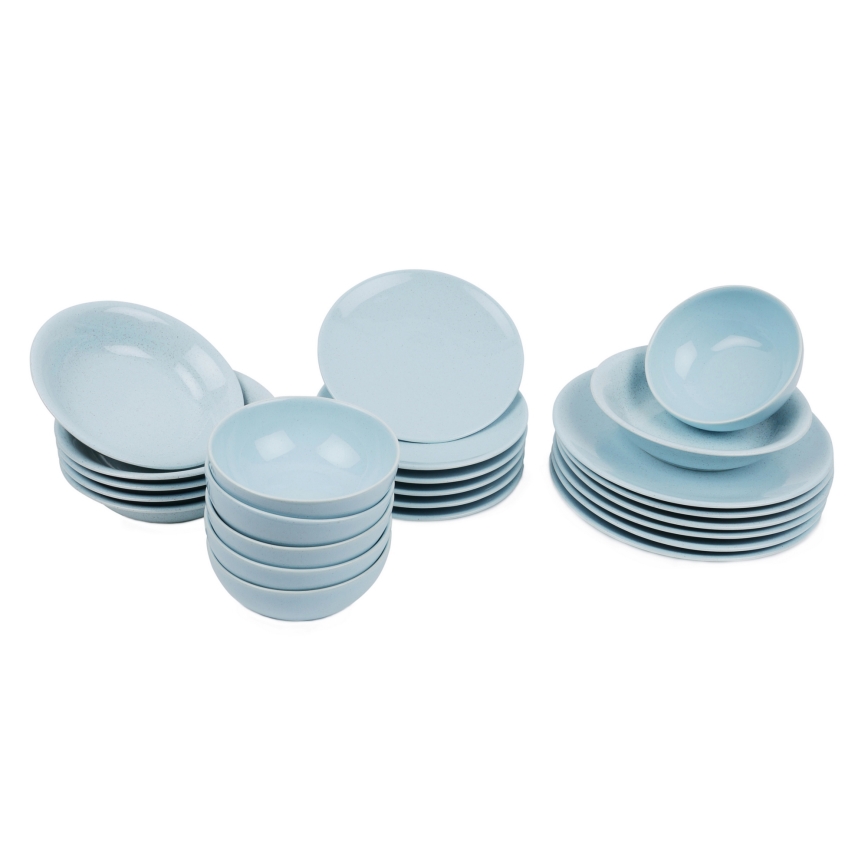 24 daļu zila porcelāna servīze