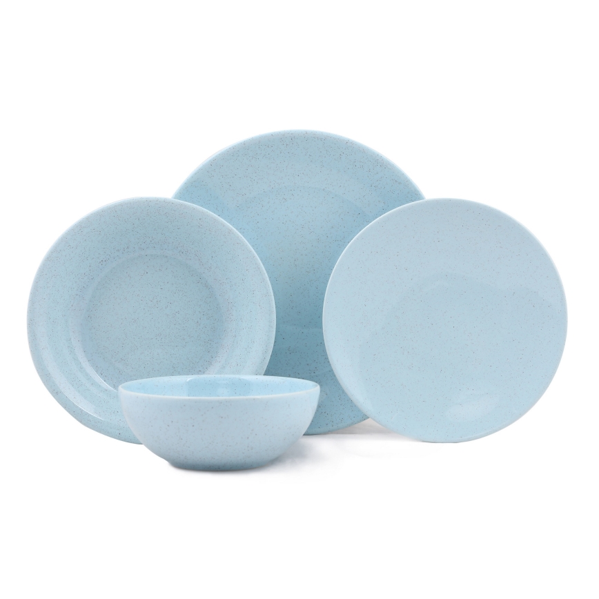 24 daļu zila porcelāna servīze