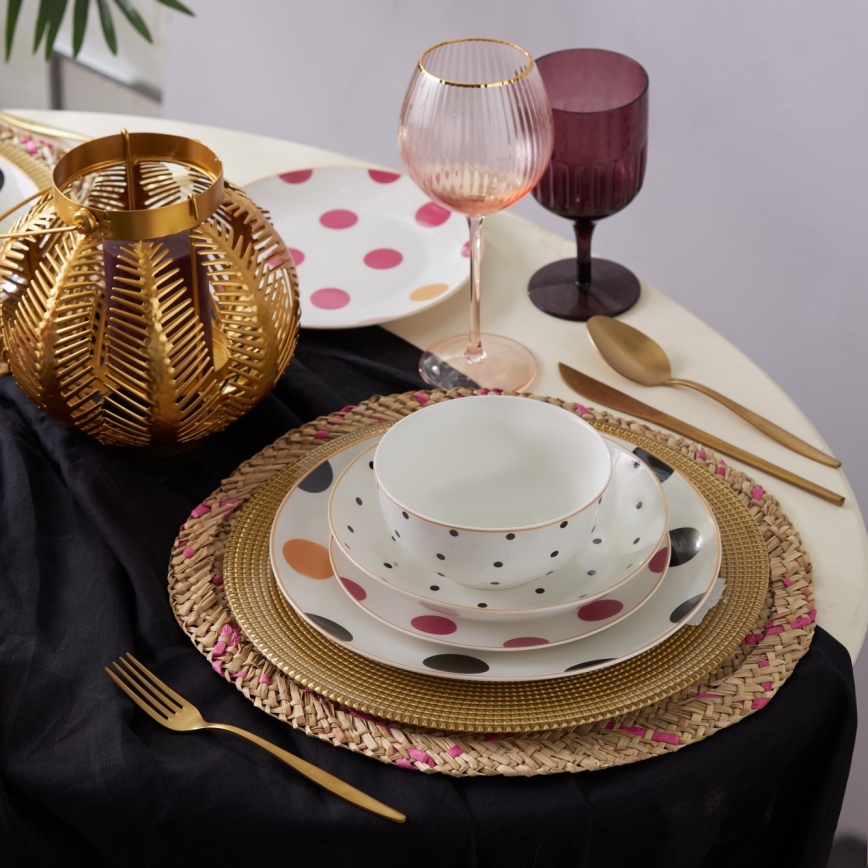 24 gab. daudzkrāsaina/porcelāna vakariņu servīze