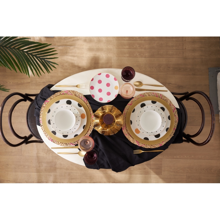 24 gab. daudzkrāsaina/porcelāna vakariņu servīze