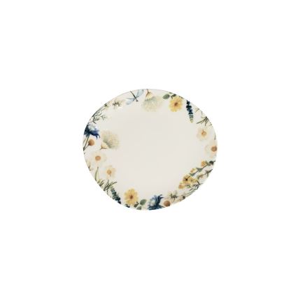 24 gab. galda trauku komplekts — krāsains/zils/porcelāns