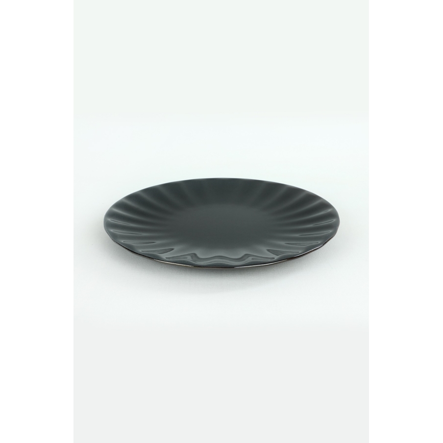 24 gab. melna akmensmasas ēdienu servīze