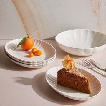 27 daļu porcelāna servīze, balta