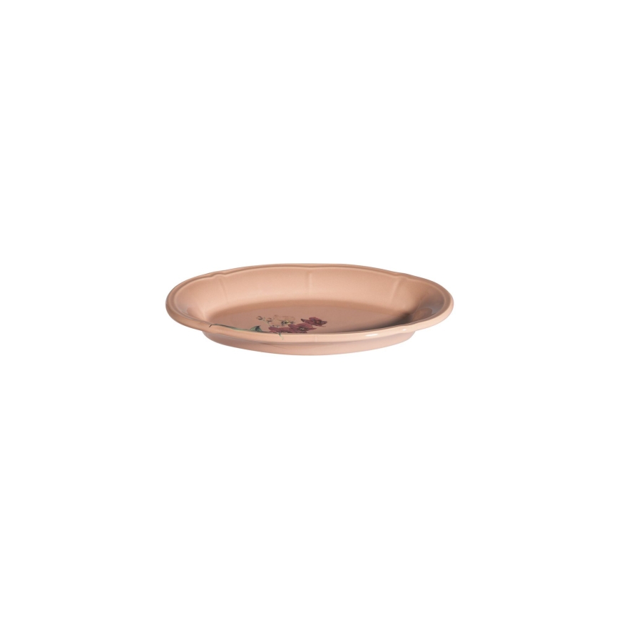 27 daļu porcelāna servīze, rozā/balta