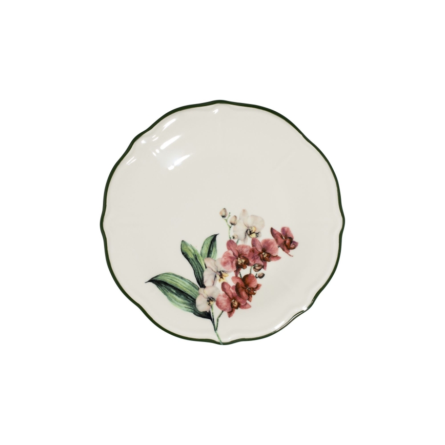 27 daļu porcelāna servīze, rozā/balta
