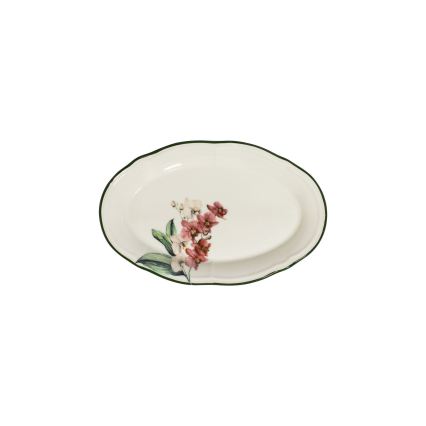 27 daļu porcelāna servīze, rozā/balta