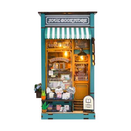 2Kids Toys - 3D puzle LED grāmatzīme Grāmatnīcas dvēsele 2xAAA