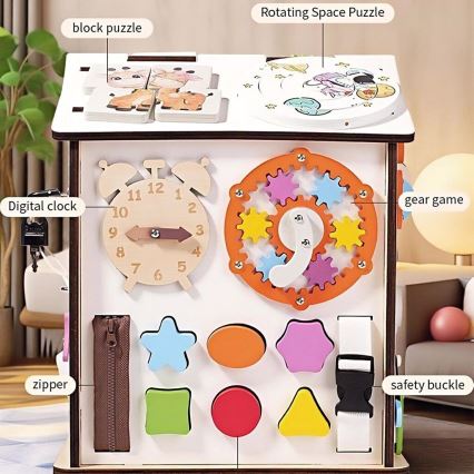 2Kids Toys - Aktivitāšu dēlītis Mājiņa, balts