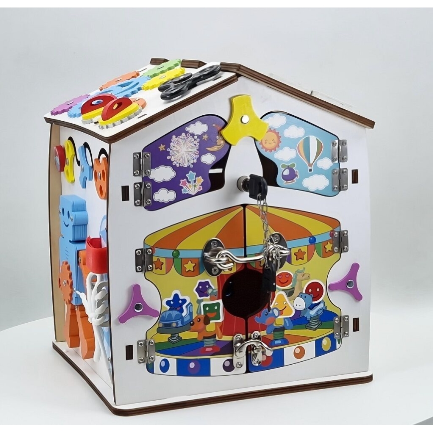 2Kids Toys - Aktivitāšu dēlītis Mājiņa, balts