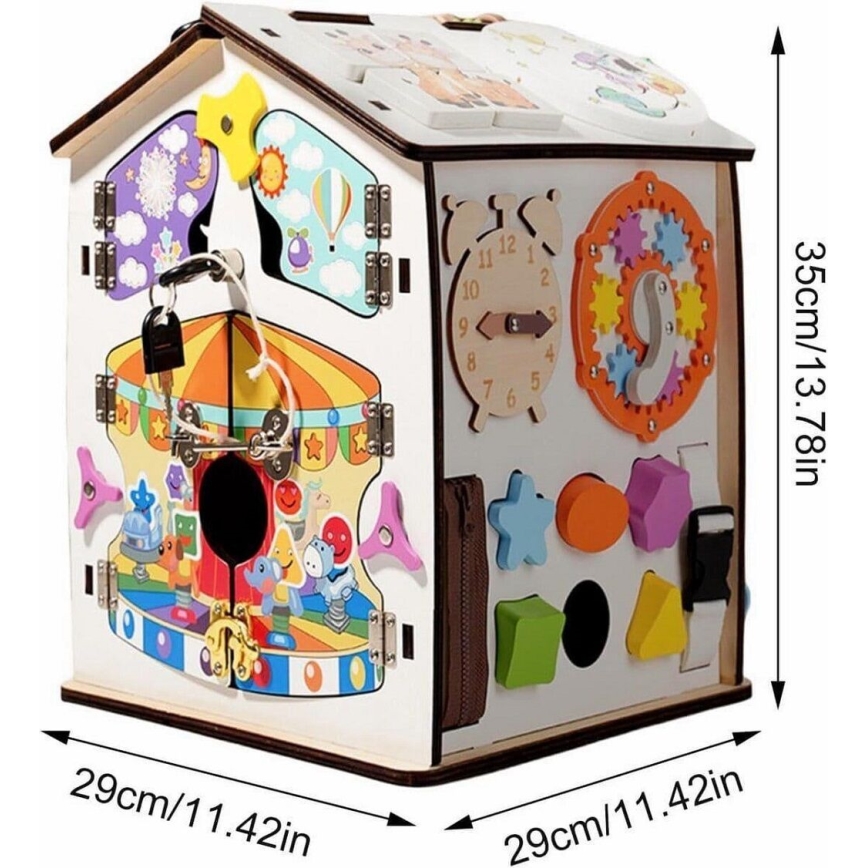 2Kids Toys - Aktivitāšu dēlītis Mājiņa, balts