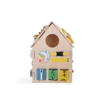 2Kids Toys - Aktivitāšu dēlis mājiņa bēšā krāsā