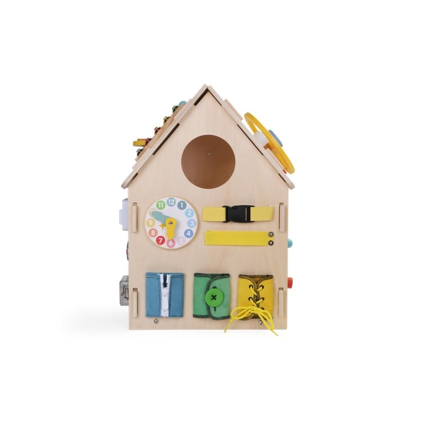 2Kids Toys - Aktivitāšu dēlis mājiņa bēšā krāsā