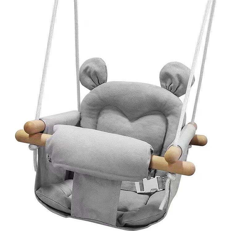 2Kids Toys - Bērnu auduma šūpoles pelēka/dižskābardis